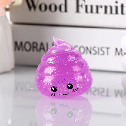 💩✨ Squishy Poo Stress Ball – Funny, Squeezy, Glittery Fun for Kids & Teens!