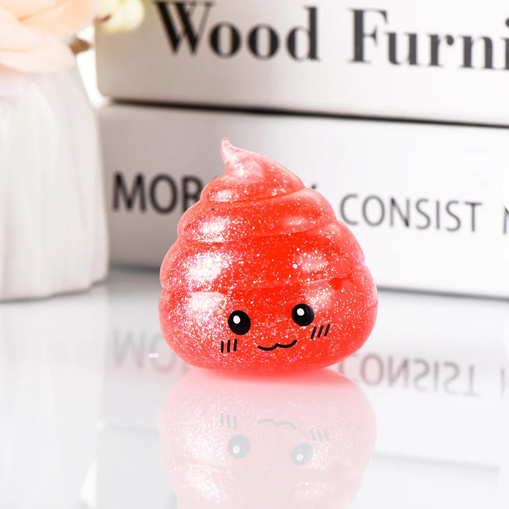 💩✨ Squishy Poo Stress Ball – Funny, Squeezy, Glittery Fun for Kids & Teens!