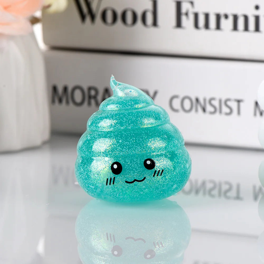 💩✨ Squishy Poo Stress Ball – Funny, Squeezy, Glittery Fun for Kids & Teens!