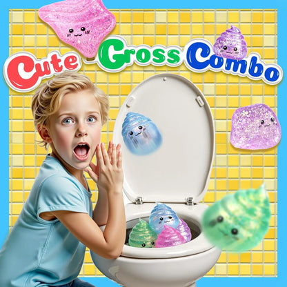💩✨ Squishy Poo Stress Ball – Funny, Squeezy, Glittery Fun for Kids & Teens!