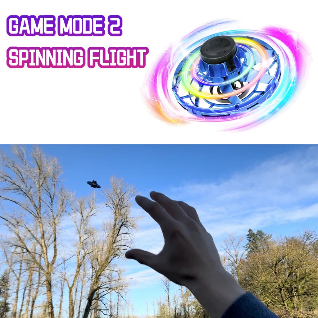 🚀 LED Flying UFO Spinner – The Ultimate Hovering Toy for Kids!
