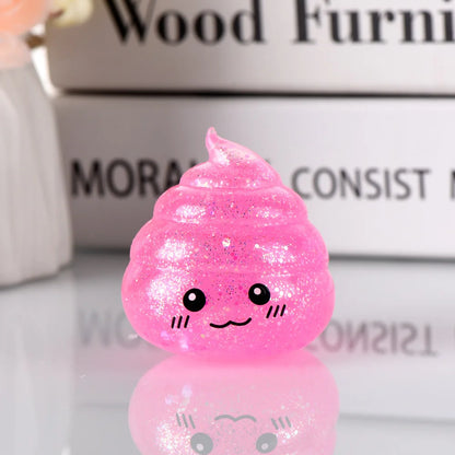 💩✨ Squishy Poo Stress Ball – Funny, Squeezy, Glittery Fun for Kids & Teens!