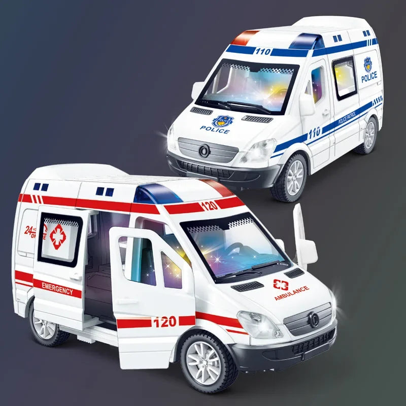 Realistic Emergency Vehicles with Lights & Sounds – Perfect for Kids